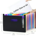 Saim 36 Pockets Expanding File Folder Colorful A4 Size Large Capacity