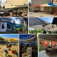 thumbnail image 6 of LOVE STORY 18' x 18' x 18' Triangle Sun Shade Sail Canopy UV Block Sunshade for Patio Backyard Garden Outdoor, Terra Red (We Make Custom Size), 6 of 7