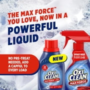 OxiClean Max Force Advanced Stain Remover Liquid, Gentle Color-Safe Stain Treater, 45 fl oz