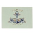 thumbnail image 1 of Anchor Cutting Board, Old Sailor Sign Firmly Anchored to the Ocean Image in Vintage Style, Decorative Tempered Glass Cutting and Serving Board, Small Size, Orange Blue Yellow, by Ambesonne, 1 of 1