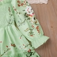 thumbnail image 4 of XYIJANI Girls Summer Dress Children 's Clothing Autumn Girls' Play Dress Children 's Dress Long Sleeve Princess Dress Girl Summer Dress Big Girl Dresses Vestido De Niña (Green,110), 4 of 6