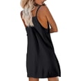 thumbnail image 3 of Women Tennis Dress Built in Shorts Adjustable Straps Hot Shot Mini Dress Athletic Workout Golf Dresses with Pockets, 3 of 6