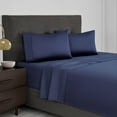 thumbnail image 2 of Martex 700 Thread Count Supima Cotton Queen Sheet Set - Silky Soft, Deep Pocket (4pc), Blue, 2 of 6