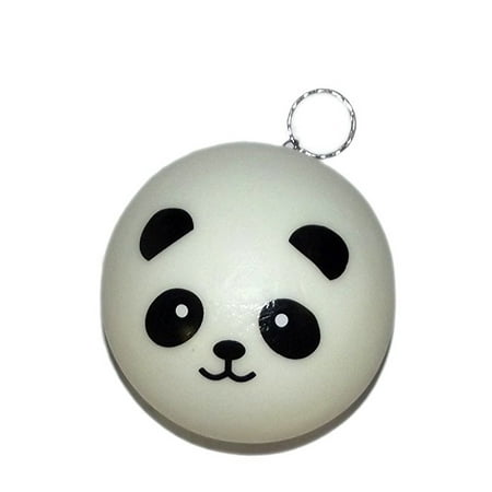- Squishies Squishy Large Panda Face Keychain Assorted-(Choices may vary)