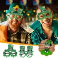 thumbnail image 3 of Yaoyar St. Patricks Day Gifts St. Patrick's Day Decoration Glasses Irish Festival Green Hat Glasses Gift Ornament under $5, 3 of 6