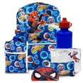 thumbnail image 1 of Spiderman Backpack 16 inch Kids Backpack with Lunch Box- 6 Piece Set for Kids, 1 of 6