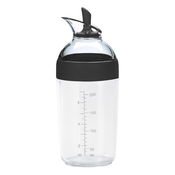 1 Pcs Salad Dressing Shaker, Clear Little Salad Dressing Container, Emulsifier Bottle, Multifunctional Manual Sauces Mixer, Kitchen Gadget 240ml