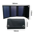 thumbnail image 1 of Foldable USB Solar Panel Monocrystal Solar Cell Folding Waterproof 5 Panels Outdoor Portable Mobile Phone Power Battery Charger ,Easy to Install, 1 of 7
