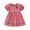 Red, variant on Efsteb Summer Dress for Girls Cute Puff Sleeve Dress Cotton Casual Plaid A-Line Dresses (Blue,5 Years)