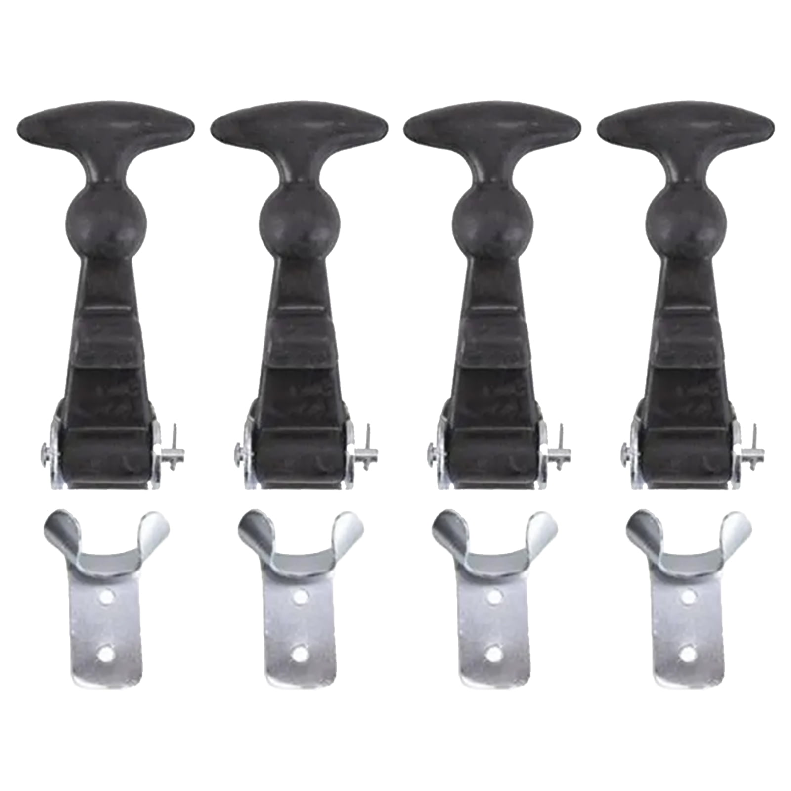 Universal Rubber Flexible Hasp THandle Latches, Trunk / Hood, 4 Pack