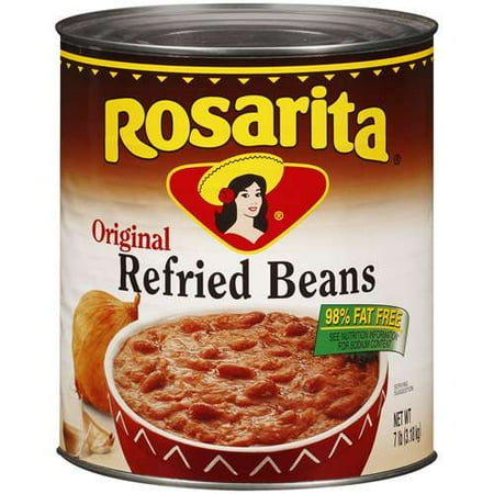 Taco Bell Refried Beans - (6 Pack) Rosarita: Original Refried Beans, 7 lb