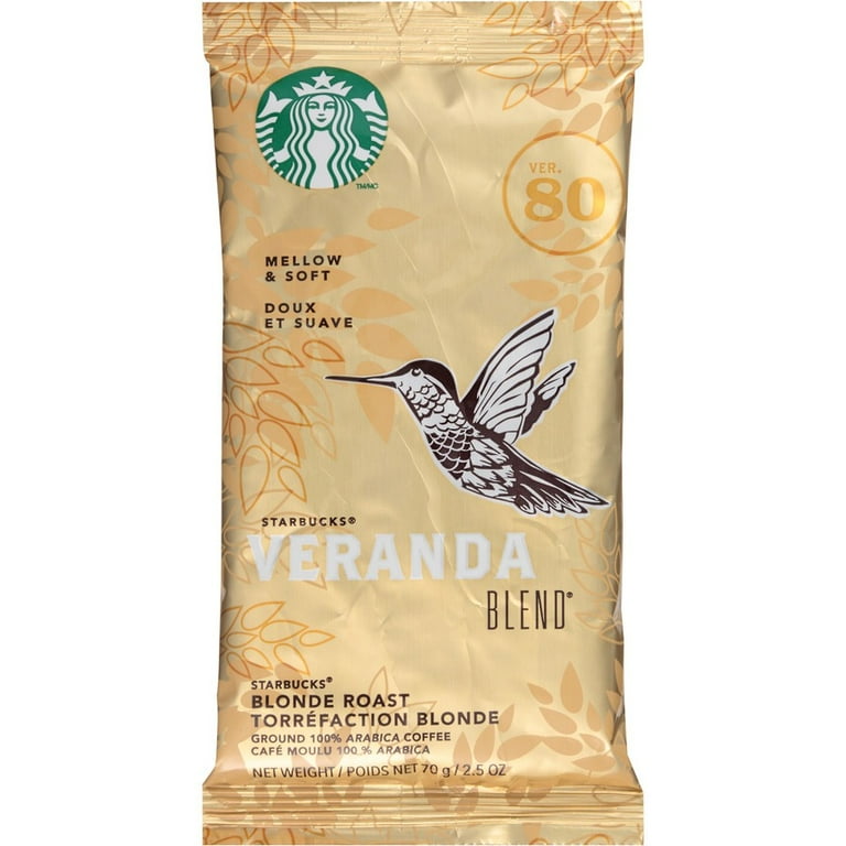 Starbucks Veranda Blend Coffee - Blonde - 2.5 oz - 18 / Box Starbucks Veranda Blend Coffee - Blonde - 2.5 oz - 18 / Box