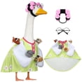thumbnail image 1 of Divertido disfraz de ganso de porche de 23 pulgadas de Suzile para mujer con peluca y gafas, 1 of 6