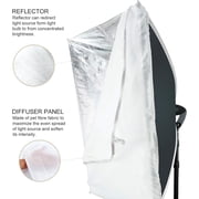 LINCO LED Softbox Lighting Kit 20x28 85W 5500K Photography Studio Lighting with Carrying Bag AM289