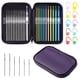 thumbnail image 1 of Juego de Agujas de Crochet Metálicas Multicolores, Agujas de Tejer de Aluminio Tomorotec Art para Manualidades con Estambre, con Bolsa de Almacenamiento, Marcadores de Puntos y Agujas de Ojo Grande., 1 of 7