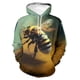 thumbnail image 2 of Sudadera con capucha con estampado de abejas en forma de panal para hombre, remeras con estampado de abejas en 3D, novedad en sudaderas con capucha, ropa de mujer, moda Harajuku y2k, 2 of 5