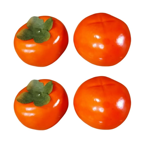 Simulation Persimmon Fruit for Shop Display Home Party Decoration Photography