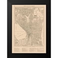 thumbnail image 2 of Reynold 11x14 Black Modern Framed Museum Art Print Titled - Seattle Washington - Reynold 1921, 2 of 5