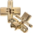 thumbnail image 1 of 2 piezas bisagra oculta aleación de zinc bisagra cruzada mesa silenciosa bisagra cruzada invisible sin tornillos, 1 of 5