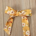 thumbnail image 4 of Fesfesfes Toddler Baby Girls Summer Floral Short Sleeve Jumpsuit + Bow Two-piece Children's Clothing, 4 of 7