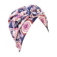 thumbnail image 1 of Qarigey Turbante Nudo Sombrero Protección solar Cómodo Estampado floral Elástico Accesorios para peinados Pérdida Bonnet Mujeres Diademas Type7 NO7, 1 of 6