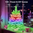 thumbnail image 3 of Mini Árbol de Navidad Inteligente Rosa Brilloso 58 cm con 100 luces LED RGB, 3 of 9