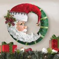 thumbnail image 1 of Corona de Navidad para puerta delantera, corona de Papá Noel alegre Sincero necesidades diarias, 1 of 5