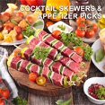 thumbnail image 4 of 300 Pcs Cocktail Picks, 4.7 Inch Food Toothpicks for Appetizers/Bamboo Cocktail Skewers/Long Toothpicks for Fruit, 4 of 5