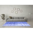 thumbnail image 3 of Ahgly Company Machine Washable Indoor Rectangle Abstract Blue Modern Area Rugs, 2' x 5', 3 of 4
