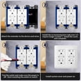 thumbnail image 4 of 1/4” Double Gang Receptacle Outlet Box Extender,Blue Electrical Outlet Extender for Electrical Outlet Box,A Great Helper for Outlet Box Adjustments,3Pack, 4 of 6