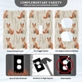 thumbnail image 5 of Switch Panel Switch Decoration 2.76x4.53x0.28 Inches Duplex Outlets Switch Plate Wall Plates Living Room Kitchen Bedroom Study Switches Little Fox Cartoon, 5 of 8