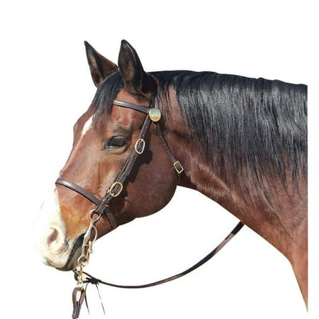 Trail Bridle - Shenandoah 159013 Trail Bridle, Leather with Brass Hardware