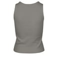 thumbnail image 3 of Women's '47 Gray Miami Heat Cropped Skyhook Baby Rib Tank, 3 of 3