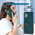 thumbnail image 6 of Allytech for Samsung Galaxy A32 5G Case with Card Holder and Ring Holder, Minimalist Wallet Case with Card Slots and Kickstand PU Leather Anti-Scratch Case for Galaxy A32 5G 6.5" 2021, Blue, 6 of 8