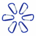 thumbnail image 3 of (6 Pack) Aluminum Multi-Color Carabiner Spring Clip Keychain Dark Blue Extra Small, 3 of 7