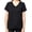 Black, variant on Tangerine Women's Short Sleeve Super Soft V-Neck Active Tee Top (Rose, S)