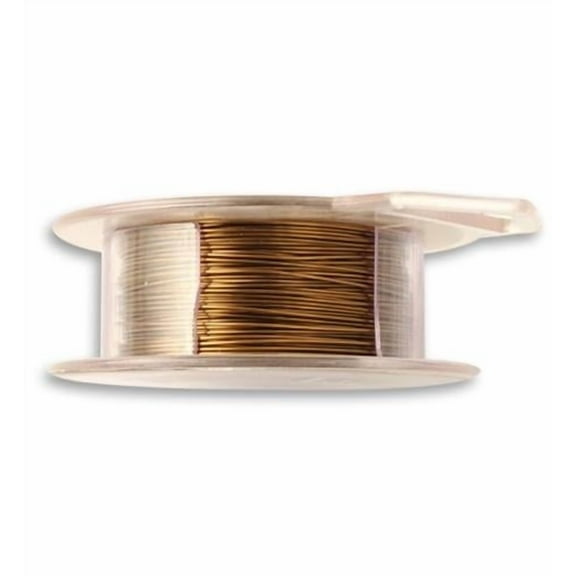 Natural Brass Colored Wire, 24ga, (90ft) (2 pk)