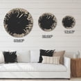 thumbnail image 4 of Designart 'Abstract Broken Wall 3D Design On Black' Modern Wood Wall Clock, 4 of 5
