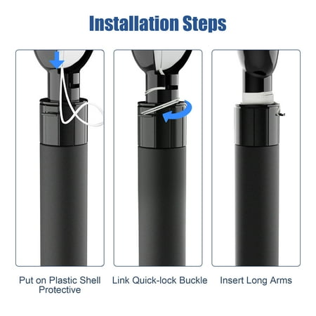 TSV VR Handle Attachments Fit for Oculus/Meta Quest 3 Controller Accessories, Extension Grips for Playing Beat Saber, Gorilla Tag Long Arms Grips