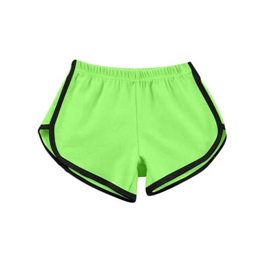 Atogsazn Women's Summer Jogger Shorts Casual Biker Running Elastic Waist Shorts Loose Solid Color Short Pants Fashion Green S on Clearance