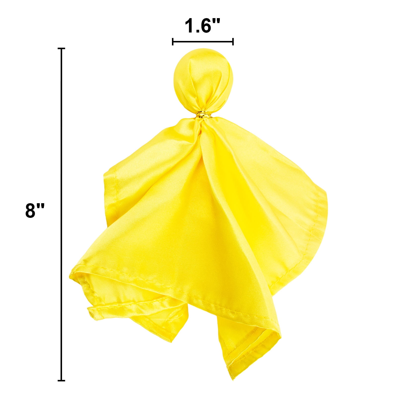 TOPTIE 8PCS Football Referee Penalty Flag Yellow and Red Challenge Flags Sports Tossing Flags for Party Accessory-Yellow