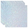 thumbnail image 1 of Uxcell 12"x12" Holographic Cardstock, 20 Pack Metallic Iridescent Mirror Paper Foil Board Reflective Sheets, Style 2, 1 of 6