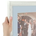 thumbnail image 6 of ArtToFrames 15x21" Matted Picture Frame with 11x17" Single Mat Photo Opening Framed in 1.25" Off White Wash on Ash and 2" Baby Blue Mat (FWM-4098-15x21), 6 of 8
