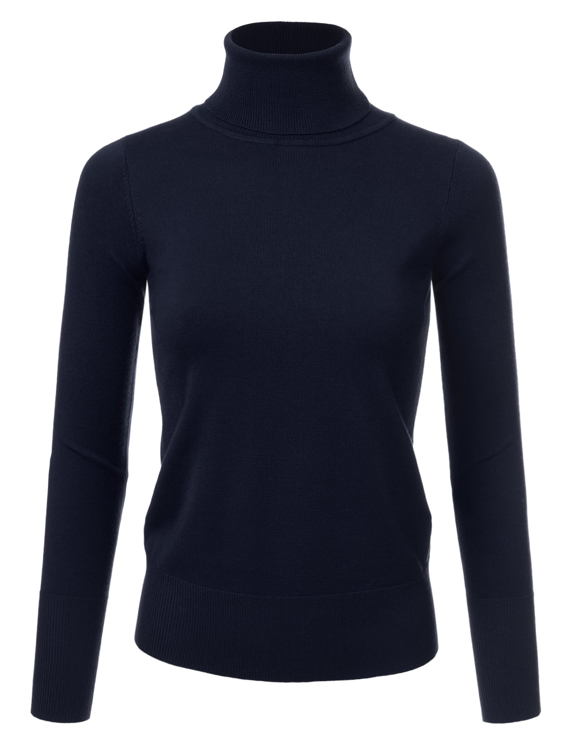 Ladies Navy Turtleneck