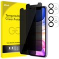thumbnail image 1 of Protector de pantalla de privacidad JeTech para iPhone 11 de 6.1 pulgadas, paquete de 2, 1 of 7