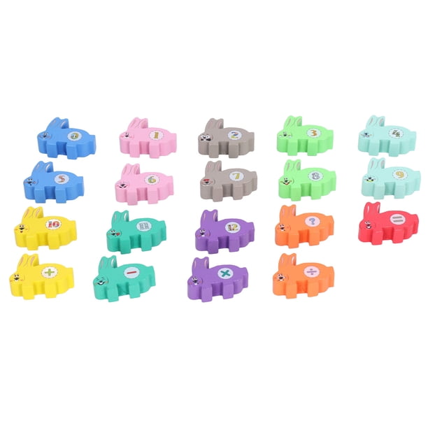 Juguetes de rompecabezas apilables de madera, bloques de equilibrio de conejo para niños, bloques de madera de equilibrio, juguete apilable de bloques de conejo optimizado para la excelencia
