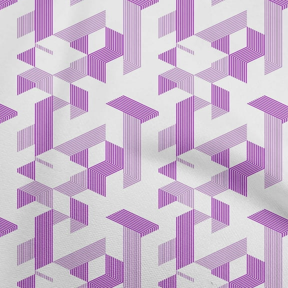 oneOone Cotton Jersey Purple Fabric Moire Sewing Material Print Fabric By The Yard 58 Inch Wide
