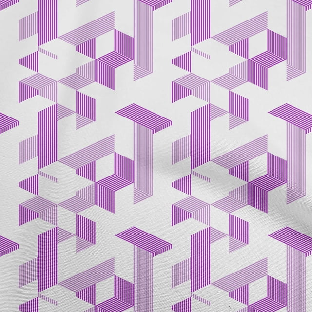 oneOone Rayon Purple Fabric Moire Sewing Craft Projects Fabric Prints By Yard 56 Inch Wide