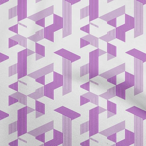 oneOone Rayon Purple Fabric Moire Sewing Craft Projects Fabric Prints By Yard 56 Inch Wide