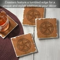 thumbnail image 7 of Thirstystone "Leather Lonestar" 4-Pack Absorbent Tumbled Tile Coasters, 7 of 7
